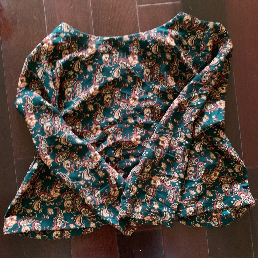 Floral crop blouse